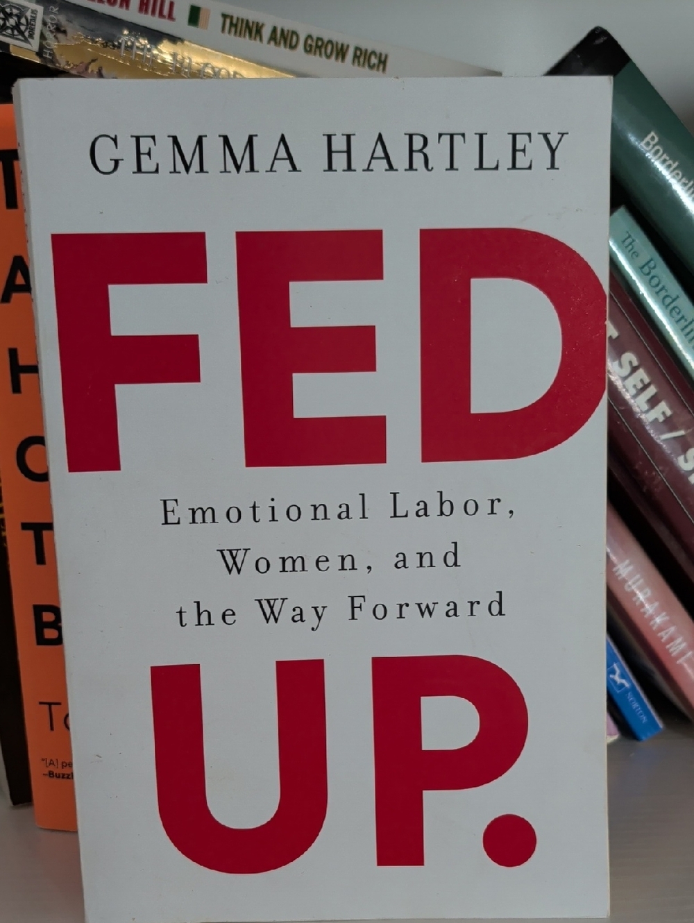FED UP. by Gemma Hartley - White Cover with Red Text